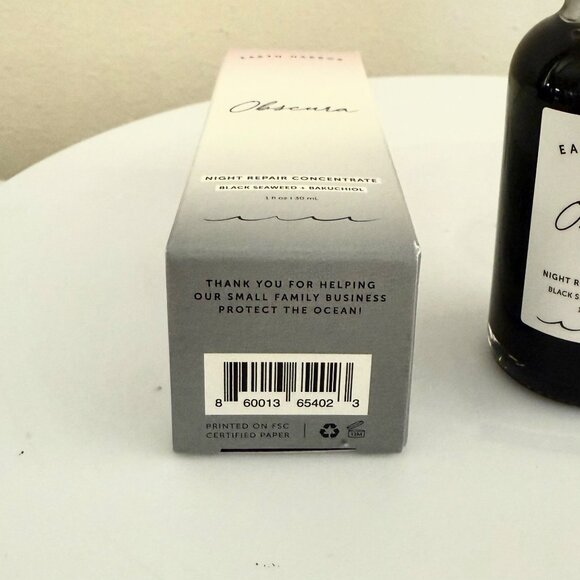 Earth Harbor Obscura Night Repair Full SIze Concentrate Serum Black Seaweed 1oz - Picture 5 of 9